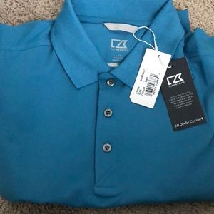 New with tags cutter and buck polo shirt!